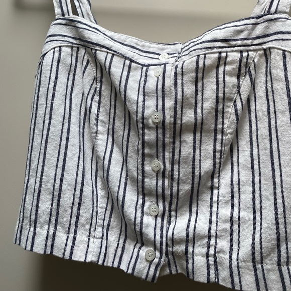 Brandy Melville button front striped tank - Picture 2 of 4